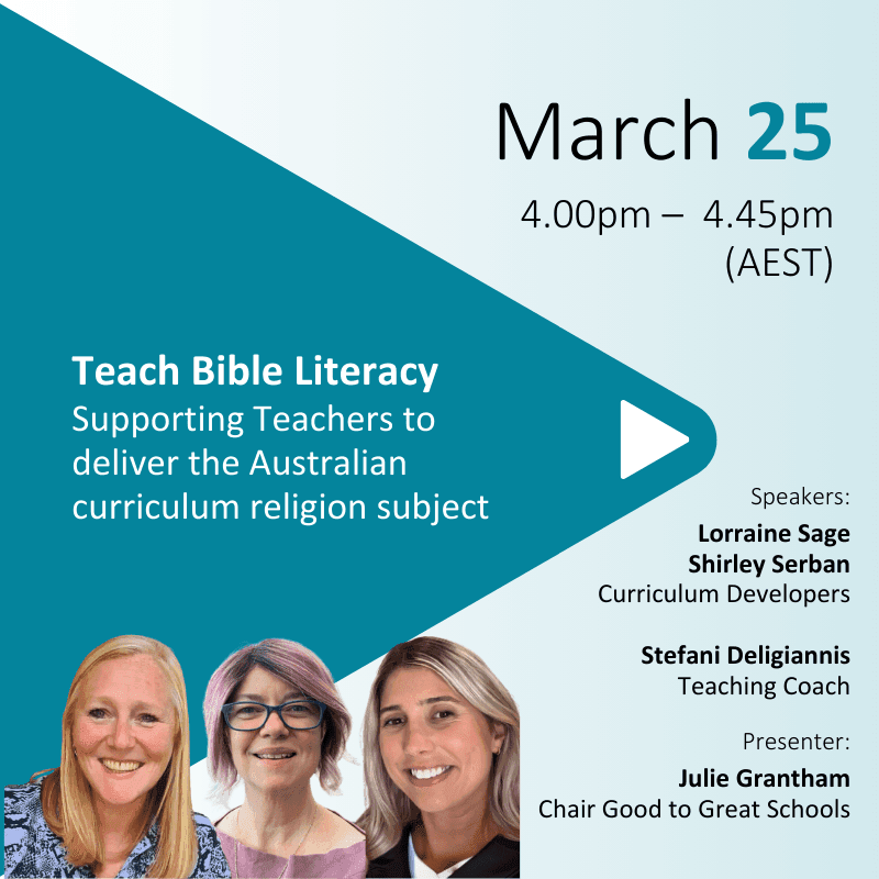 Teach Bible Literacy: Supporting Teachers to deliver the Australian curriculum religion subject
